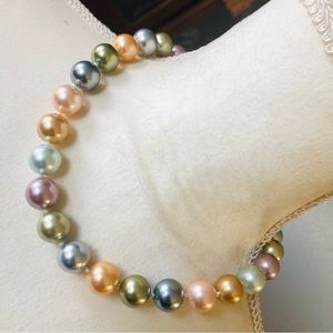 Kenneth Jay Lane inaugural pastel glass pearl necklace